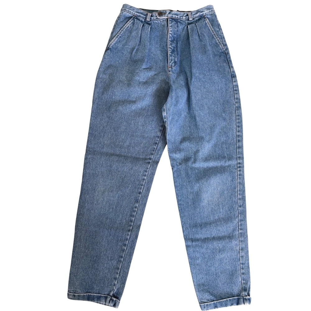 Vtg Gap Womens Jeans High Waisted Mom Blue Denim Tapered Waist 28 90s Ballon